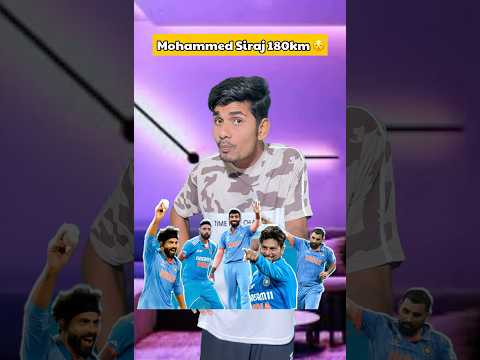 Mohammed Siraj 180km speed bowling😈 #trending #shorts