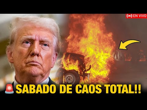 SÁBADO DE CAOS TOTAL EN EEUU! Trump se Desploma en Washington