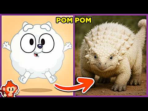 🐶🔵 BLUEY | 🔊 ADIVINHE PELA VOZ | Como seriam se fossem DINOSSAUROS?🦖 | #quiz #macaquiz