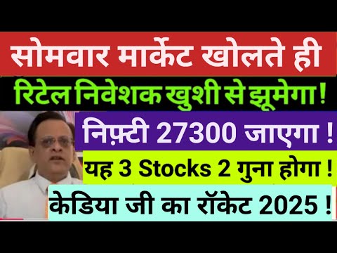 Sushil Kedia market prediction, monday market prediction, Monday Bull market