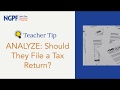 Analyzing Tax Return Filing Decisions
