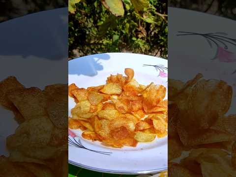 আলুর পটেটো চিপস 🥔 potato chips #shorts #trending #food #recipe #cooking #vlog #minivlog #viralvideo