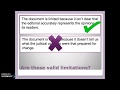 Document Analysis and Evaluation Concepts
