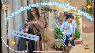 Upgrading my middle school outfits for senior year
