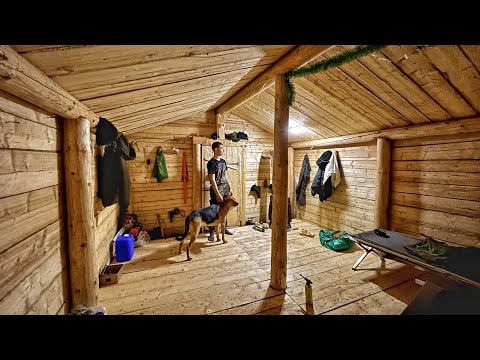 For a year now we have been building a cozy log cabin in the forest | Start to finish