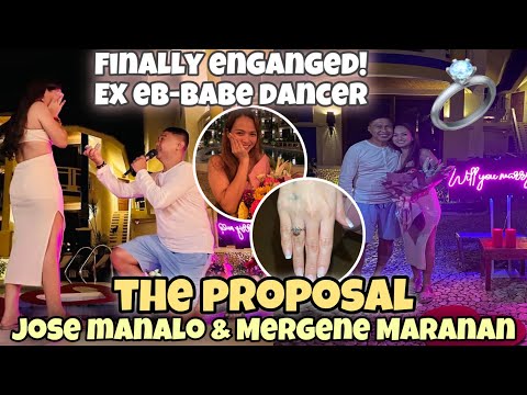 Full Video: Jose Manalo’s Proposal to Mergene Maranan former EB BABE DANCER | Finally ENGANGED💍