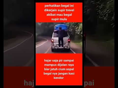 Begal bajing lompat apes di bawak ke kantor polisi #jalanyangjauhjanganlupapulang