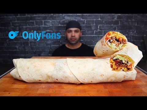 (ASMR) GIANT BURRITO MUKBANG