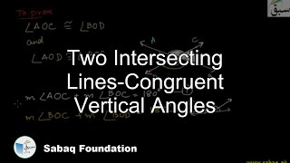 If two lines intersect each other,than vertical angles are congruent