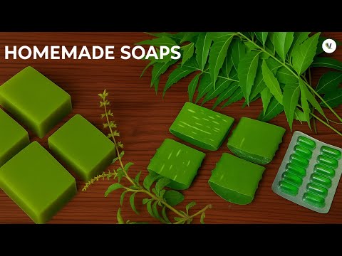 Aloe vera , Neem Soap  || herbal & organic homemade soaps.