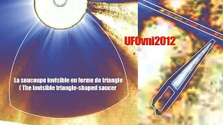 Trois OVNIs apparaissent près du soleil, l'énorme soucoupe triangulaire invisible passe pendant 2 h