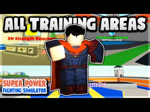 All Power Simulator Training Areas 06 2021 - roblox super power fighting simulator codes 2020
