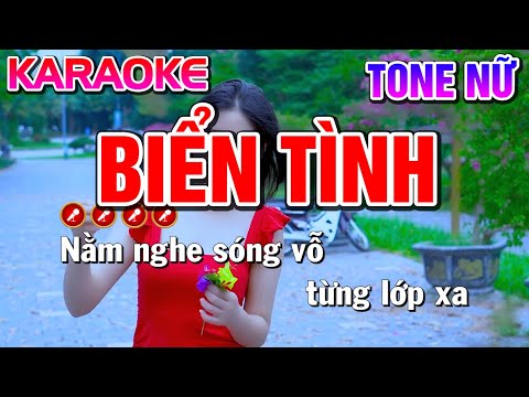 Biển Tình Karaoke Nhạc Sống Tone Nữ | Bến Tình Karaoke