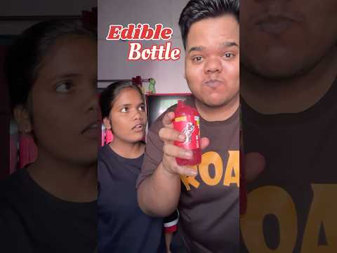 My Sister Vs Me : Who will make the best Edible Bottle #shorts