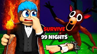 I SURVIVE 99 NIGHTS in the FOREST | Roblox | NILIGTAS KO LAHAT NG MGA BATA