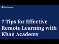 Effective Remote Learning with Khan Academy
