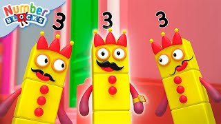 Yo, Yo, Yo! 🟡 Matemáticas con Numberblock Tres! | Caricaturas para niños | Numberblocks en Español