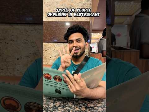 Types Of People Ordering in Restaurant | #shorts #naaluvithamaravindh #typesof #friends