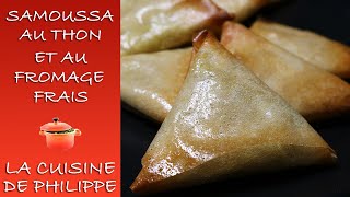 🎥 Recette facile et croustillante : Samoussas au thon et fromage frais faits maison 🥟🐟