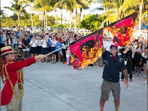 Hurricane Flags Burned to Mark Storm Season's End