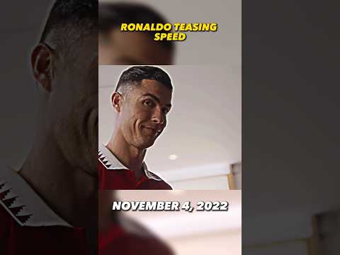 SPEED MEETS RONALDO #speed #cristianoronaldo #ronaldo