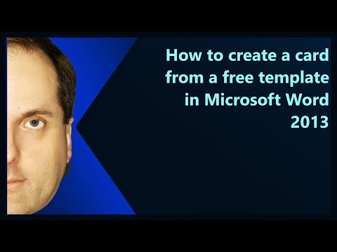 How to create a card from a free template in Microsoft...