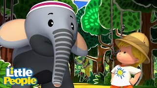 Eddie and his elephant friend get lost | 1 Hour of Preschool Learning | Little People Fisher Price