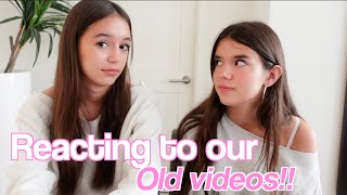 REACTING to our OLD VIDEOS
