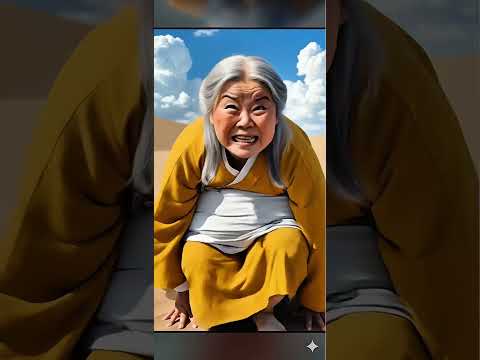 La abuela construyó una casa de hielo
