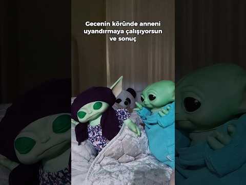 Gece annemi uyandırmaya çalışıyorum