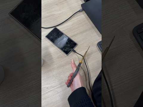 surprising my coworker with a phone makeover #tech #samsung #cleaning #asmr