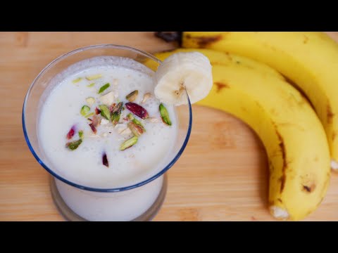 Banana Lassi Recipe Banana Yogurt Smoothie Recipe How To