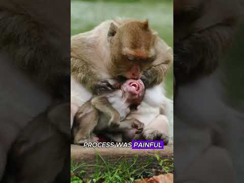 Why did the mother monkey hit the baby monkey?#animals #monkey #foryou