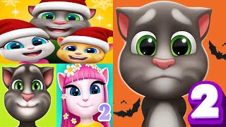 My Talking Tom2 vs Talking Angela2 vs My Talking Tom vs Talking Tom Friends Full of Fun Ep4585