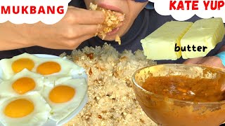 I EAT 2 SLABS OF BUTTER : WATCH ME EAT MY MEAL