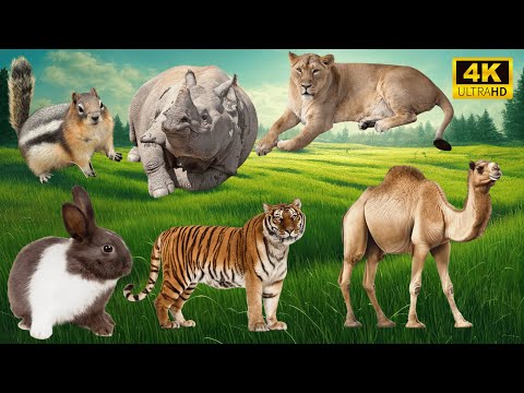 The Best of Farm Life: Squirrel, Rhinoceros, Lion, Rabbit, Tiger, Camel - Animal Videos