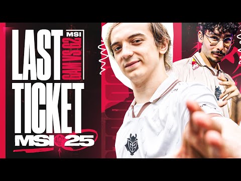 THE LAST SPOT IN THE GROUP STAGE - G2 VS GAM MSI PLAY INS 2025