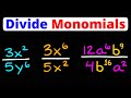 Dividing Monomials and Exponents