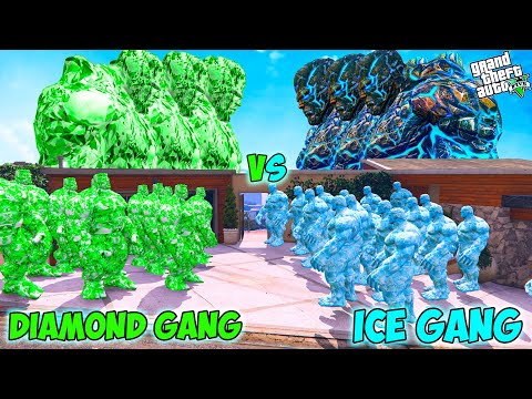 Franklin Green Gang VS Shinchan Blue Gang Fight To Become Richest Gang In GTA 5!