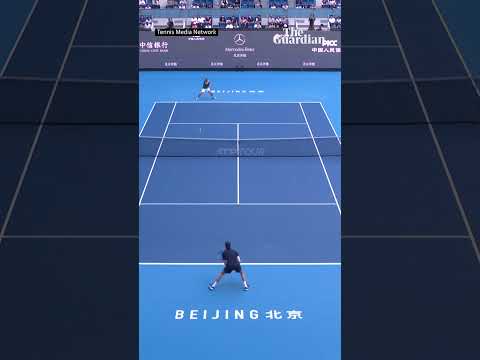 'Video Game Tennis!' 🎮🎾 Alex de Minaur Wins Incredible Point Against Sinner In Beijing #shorts