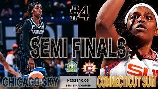 【バスケの最高峰WNBA 】 2021Semi-Finals Game4 Chicago Sky vs Connecticut Sun 負けられない一戦！スカイ切り替え早すぎます！