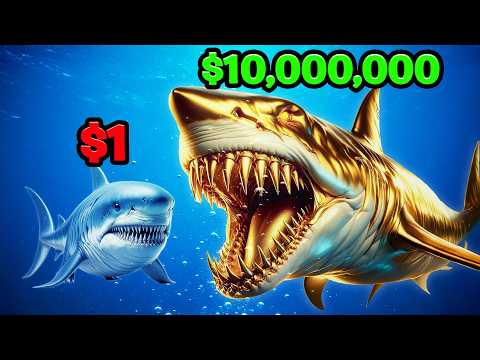 $1 To $10,000,000 MEGALODON In GTA 5!
