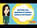 Dictionary Usage and Vocabulary Concepts