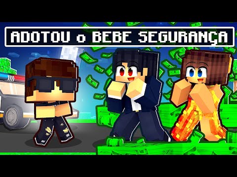 FAMÍLIA RICA ADOTOU o BEBÊ SEGURANÇA no Minecraft