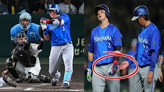 【DeNA】牧秀悟が2試合連続で死球を受ける…険しい表情で一塁へ 右前腕に受け途中交代「2日連続の死球」に怒りの表情😱