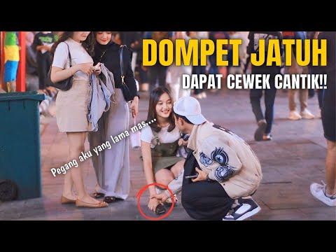 VIRAL!! DOMPET JATUH DAPET CEWEK CANTIK