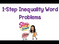 Solving 1 Step Inequalities from Word Problems