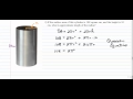 Surface Area and Volume of Cylinders