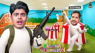 HIDE & SEEK WITH AMITBHAI 😂 | MECCHA CHAMELEON #2