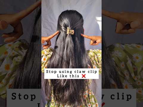 try this claw clip hairstyle hack with pencil/#hairstyle #hair #hairtutorial #hacks #shorts #viral
